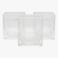 Fanal De Vidrio Cuadrado 8x8 Ideal Velas Centros De Mesa