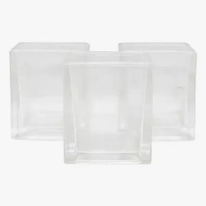 Fanal De Vidrio Cuadrado 8x8 Ideal Velas Centros De Mesa: imagen 1