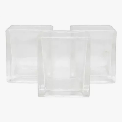 Fanal De Vidrio Cuadrado 8x8 Ideal Velas Centros De Mesa