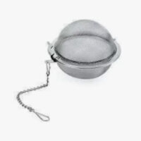 Infusor Metálico Plateado Ideal Te En Hebras