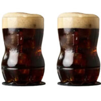 Vaso Vidrio De Fernet Simil Botella Pack X2