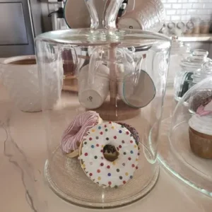 Campana Tapa Vidrio 27cm Alta Quesera/Torta Exhibidor: imagen 2