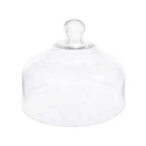 Campana Tapa Vidrio 28cm Quesera/Torta Exhibidor Pack x 3: imagen 1