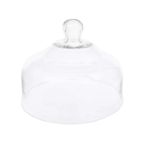 Campana Tapa Vidrio 28cm Quesera/Torta Exhibidor Pack x 2