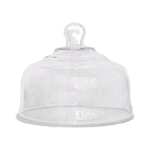 Campana Tapa Vidrio 28cm Porta Torta Con Plato De Vidrio