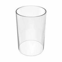Cilindro Tubo De Vidrio Artesanal Sin Base 17 Cm X 48 Cm