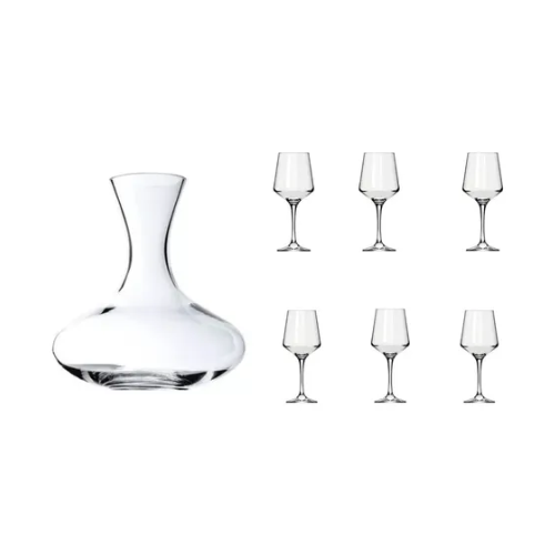 Set Decantador 1Lt + 6 Copas Degustación