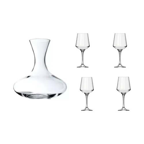 Set Decantador 1Lt + 4 Copas Degustación