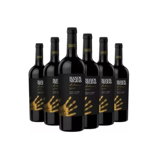 Vino Manos Negras Artesano Malbec x 6 Unidades