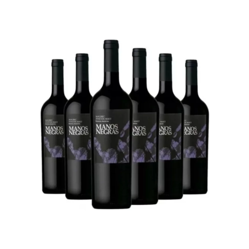 Vino Tinto Manos Negras Malbec Stone Soil x 6 Unidades