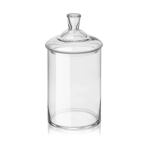 Frasco Caramelera Vidrio Con Tapa 10x15 Cm x 12 Unidades