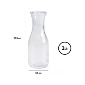 Botellon Florero Beca Vintage Boca Ancha 1l Jarro X 12 Unidades: imagen 2
