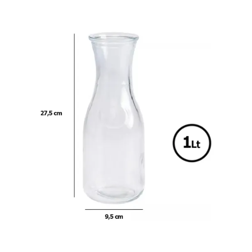 Botellon Florero Beca Vintage Boca Ancha 1l Jarro X 12 Unidades: imagen 2