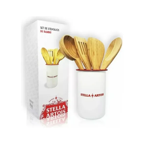 Set De Utensilios De Bambú Stella Artois