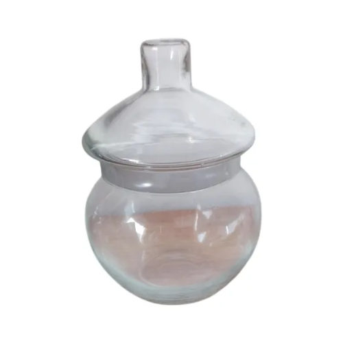 Caramelera Vidrio Bombonera Bar Esfera Con Tapa x 3 Unidades