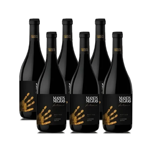 Vino Manos Negras Artesano Pinot Noir x 6 Unidades