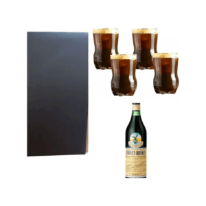 Fernet Branca 750 ml +4 Vasos Botella Vidrio: imagen 1