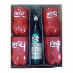 Fernet Branca 750 ml +4 Vasos Botella Vidrio Color Rojo: imagen 2