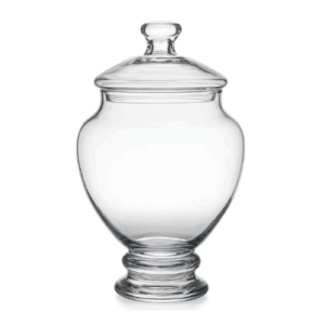 Frasco Caramelera Potiche De Vidrio Con Tapa Candy Bar: imagen 1