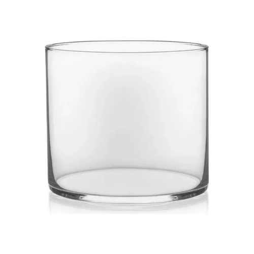 Florero Cilindro De 13x8.5 De Vidrio