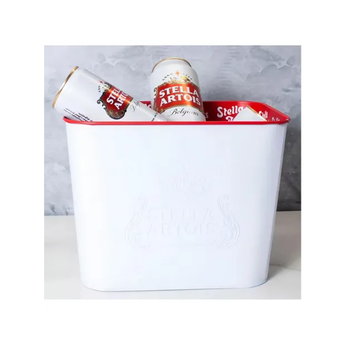 Frapera Hielera Balde Stella Artois Cerveza -Blanca Estampada: imagen 2